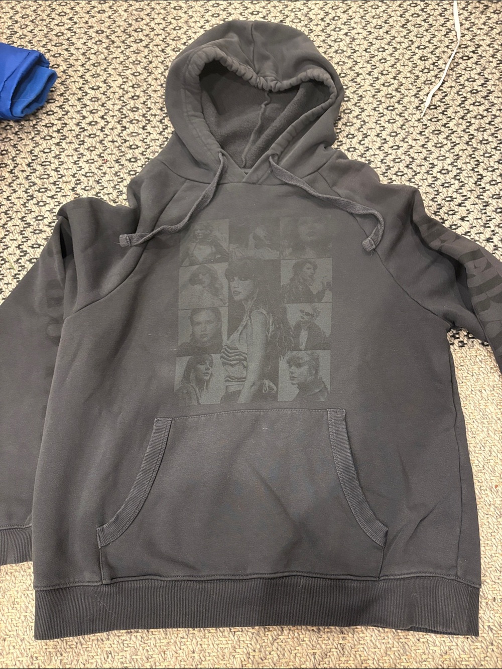Eras tour Taylor Swift Black/Grey hoodie adult small oversized